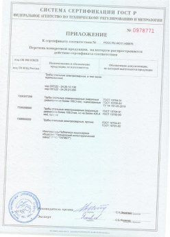 2018.06.20 Михайловка - Трубы сварные электросварные, в том числе оцинкованные. Приложение 2 - сертификат на сваи
