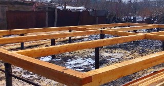 Пол на винтовых сваях Михайловка цена от 15410 руб.
