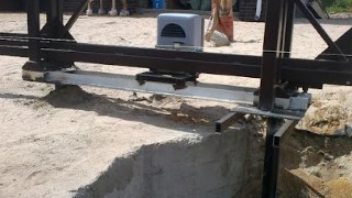 Купить сваи для ворот в Михайловка. Заказать ворота на сваях под ключ от 21574 руб